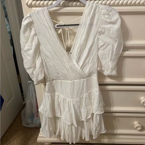 Do and be white dress with skort